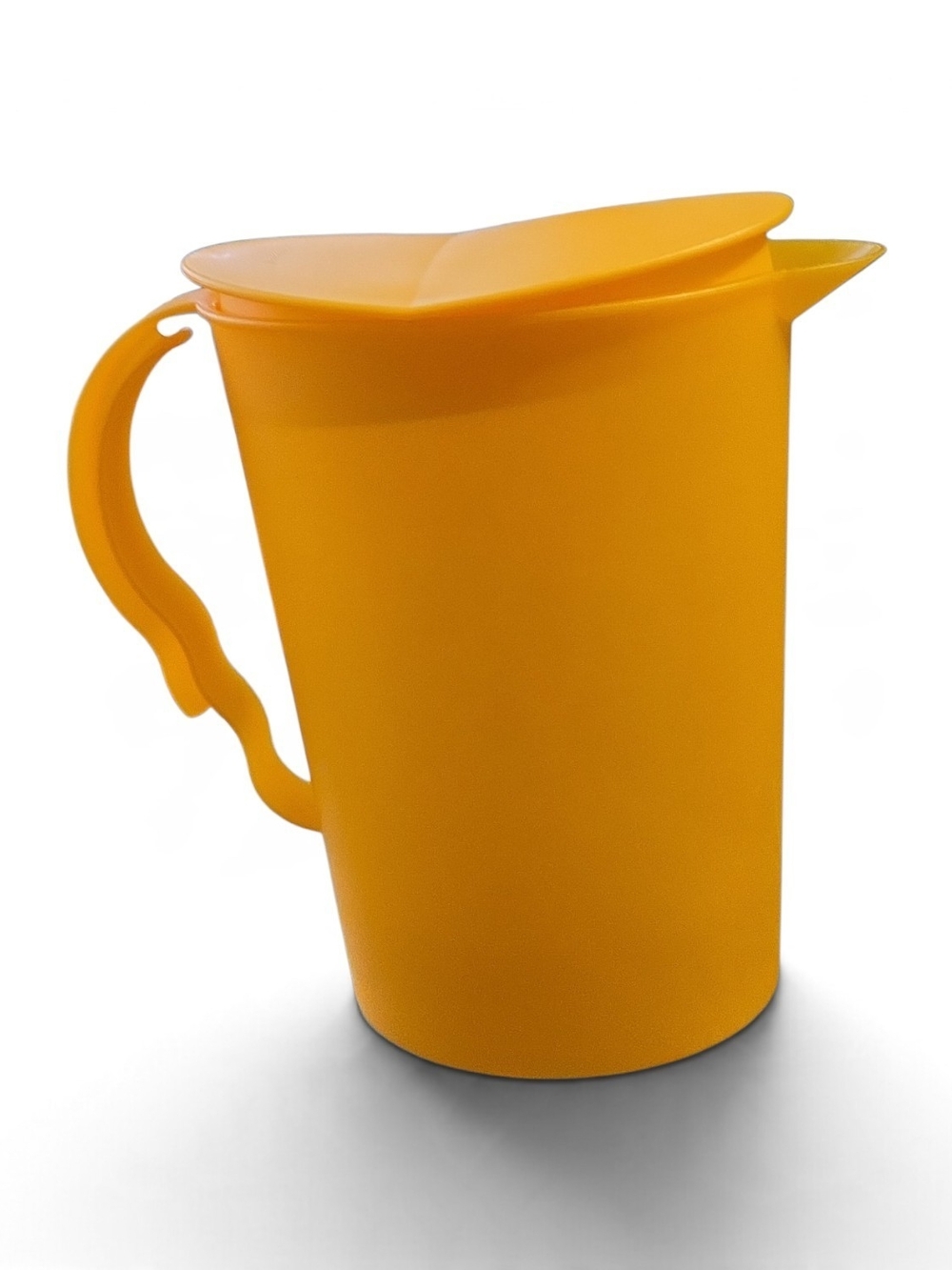 Tupperware 2.1L Orange Pitcher 8 3/4 Cup Plastic Juice Water Jug w/ Lid